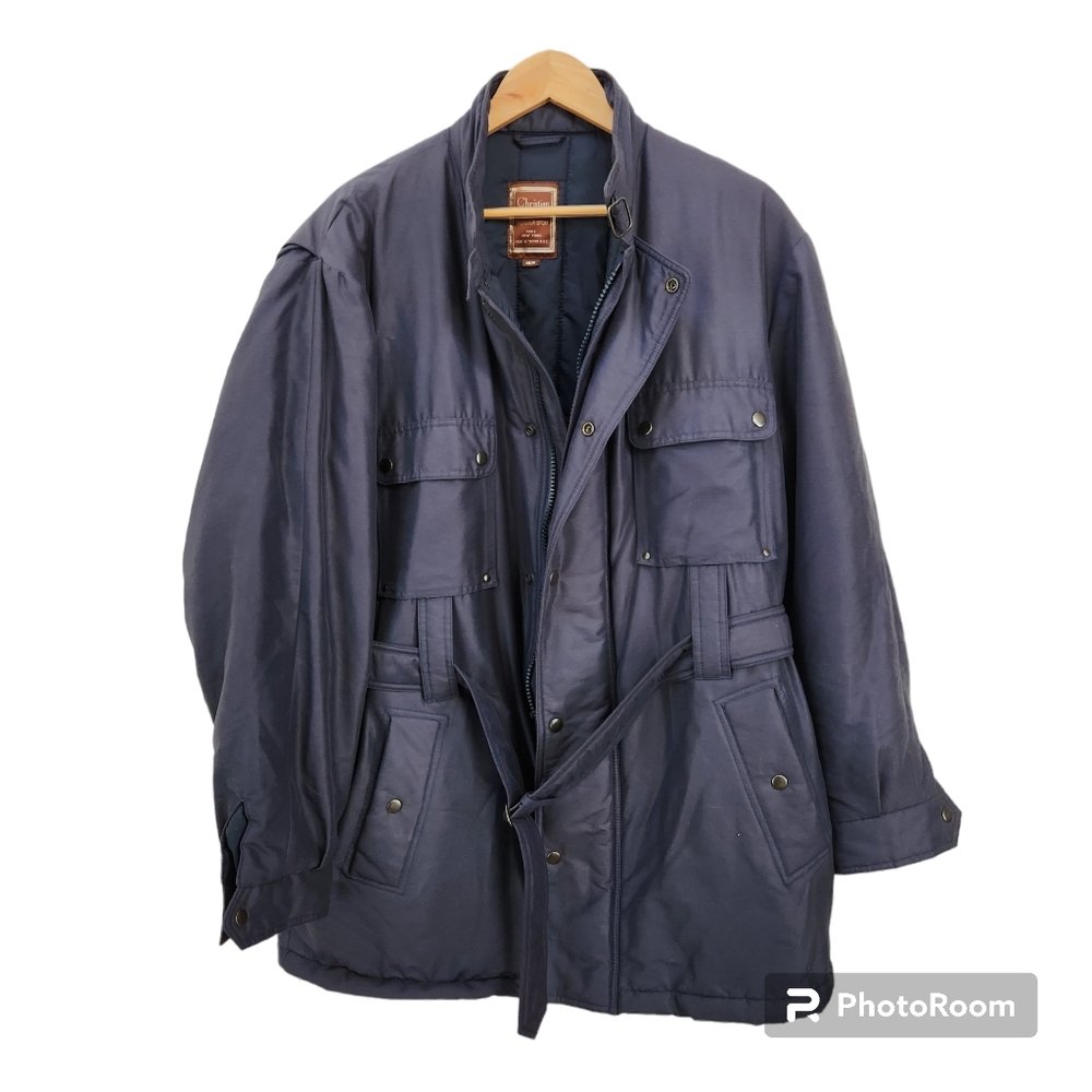 Vintage Christian Dior Monsieur Sport Navy Coat Men's 46R